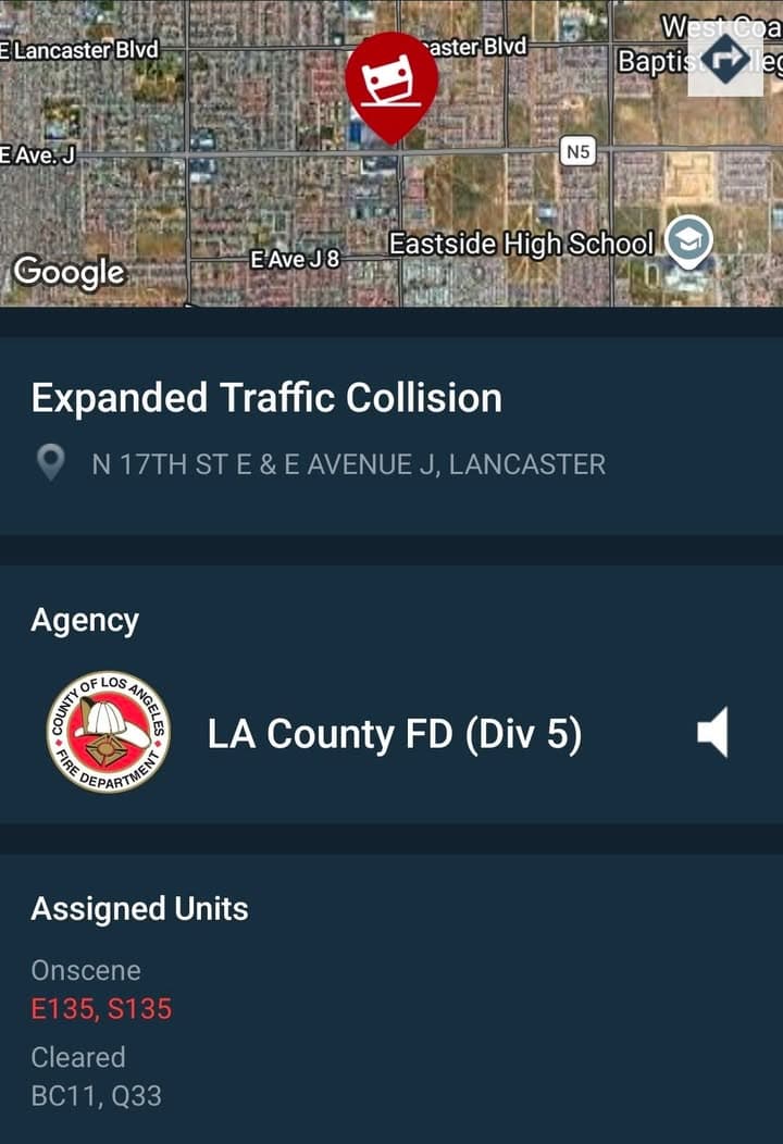 902T/902R....17th Street East and Avenue J....two vehicle collision, one vehicle hit pole....sheriff...