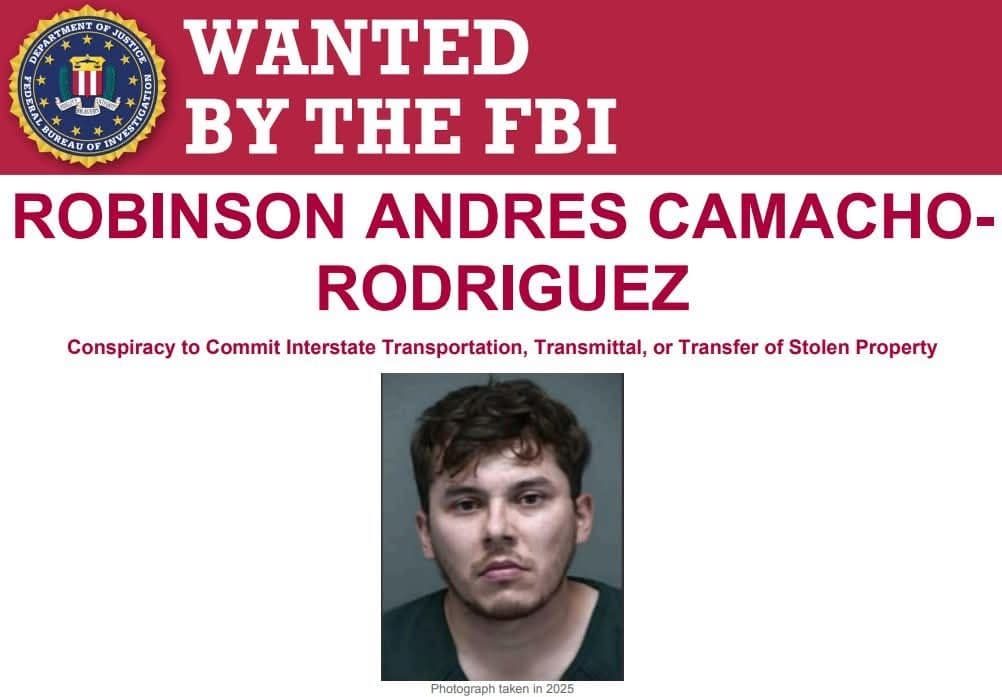 Robinson Andres Camacho-Rodriguez is #wanted by the #FBI for allegedly travelling north...