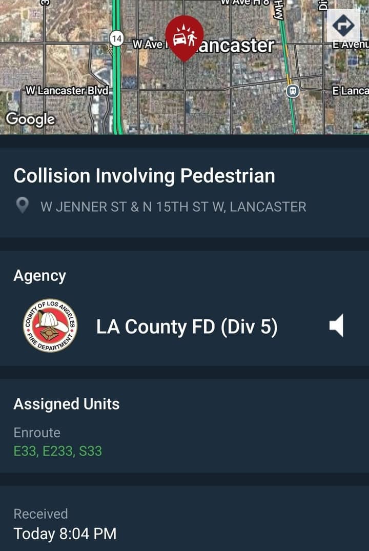 902T/902R....15th Street West and Jenner.....juvie riding bike struck by vehicle....sheriff and FD...