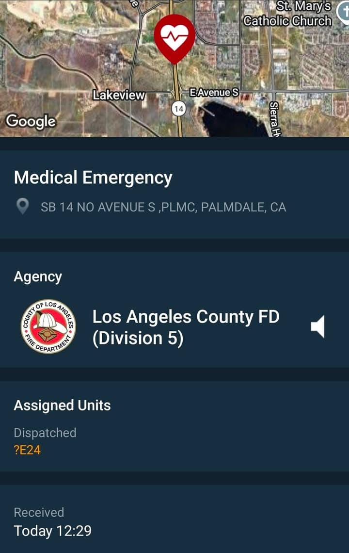 PALMDALE — CHP is en route to the 14 Freeway between Pearblossom...