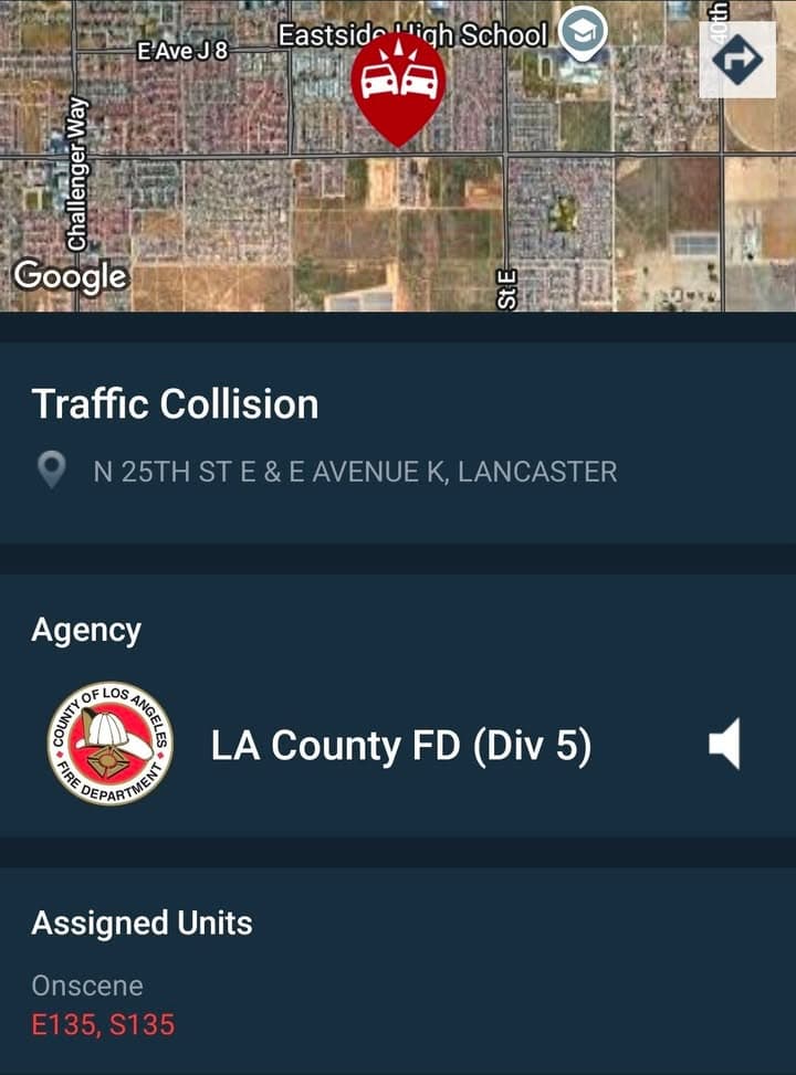 902T/902R....25th Street East and Avenue K....two vehicle collision.....sheriff and FD enroute code...