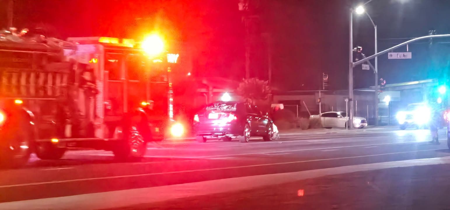 902T/902R.....Avenue J and Fig....vehicle vs pedestrian....sheriff and FD enroute code 3 UPDATE:...