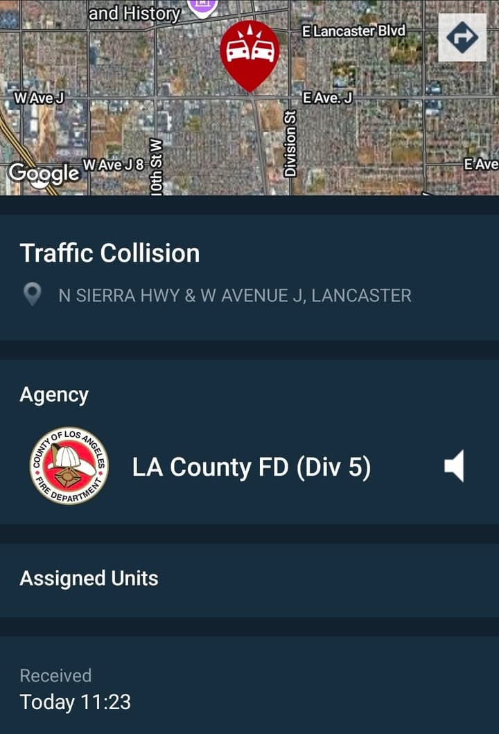 Deputy witnessed a two vehicle collision occur in front of him at...