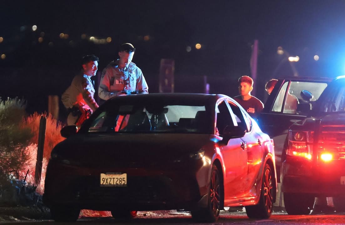 CHP attempting to overtake a highspeed vehicle currently northbound 14 at Avenue...