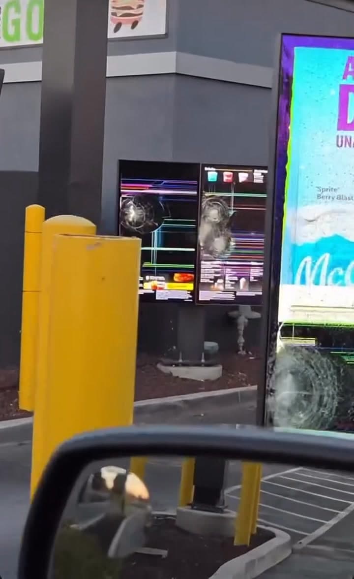 Vandalism at McDonald's on 10th Street West and Avenue I