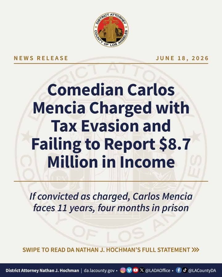 Los Angeles County District Attorney Nathan J. Hochman today announced felony state...