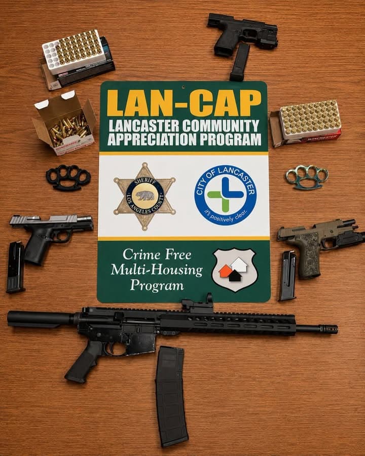 Today, Lancaster Sheriff’s Station’s LANCAP team served a search warrant that led...