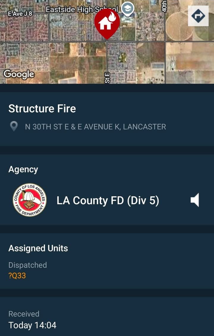 904S....30th Street East and Avenue K....reported house on fire....sheriff and FD enroute...