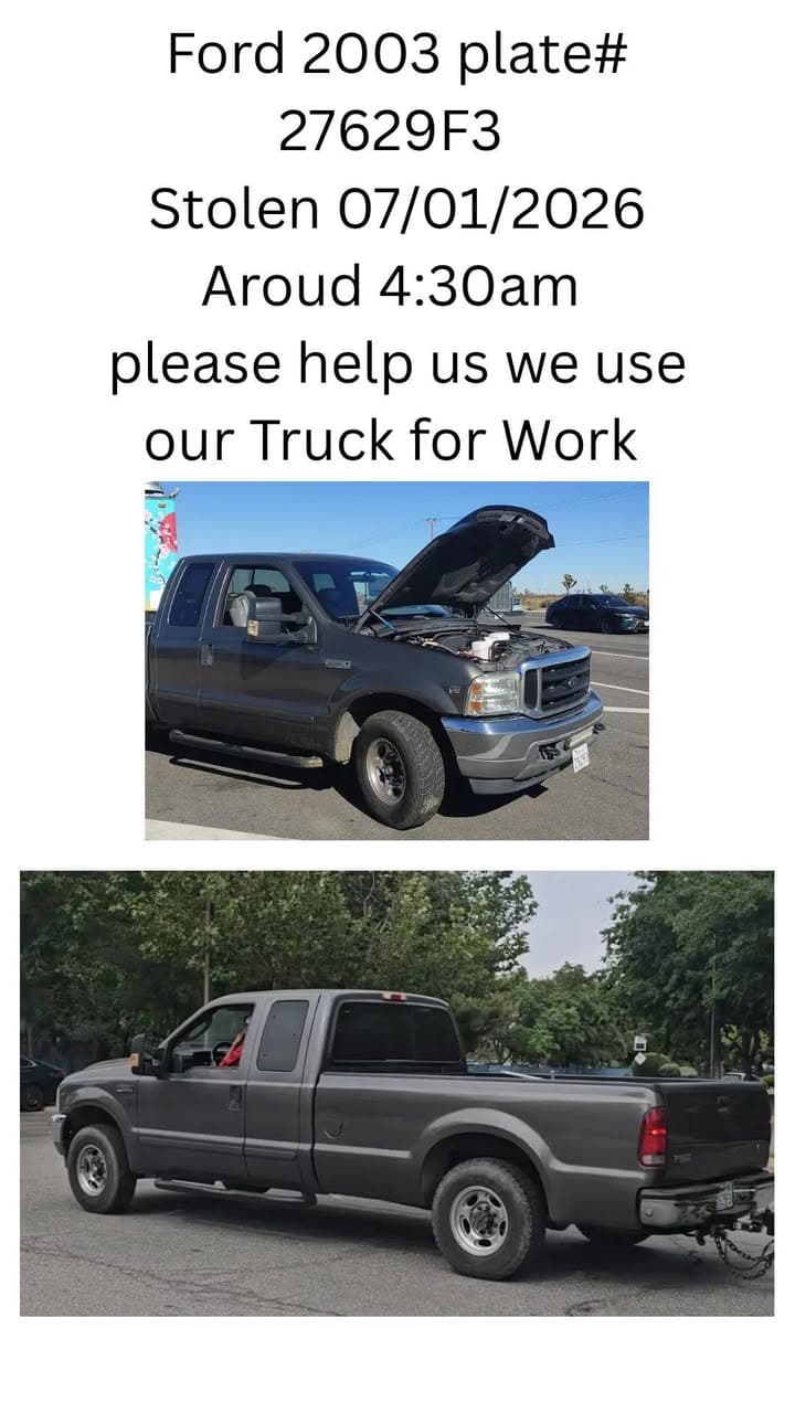 STOLEN TRUCK Posting for Yummy Sushi food truck Plate # 27629F3 Dark...
