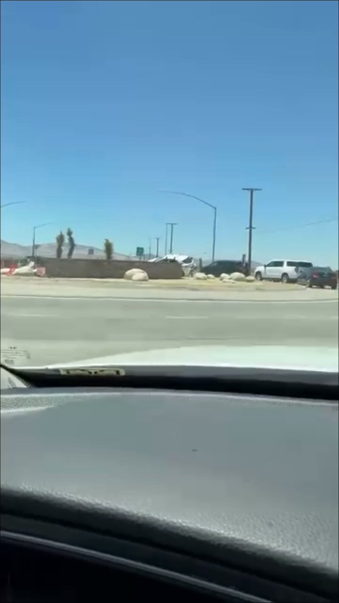 902T/902R....47th Street East and Palmdale Boulevard at the roundabout....two vehicle collision, one...