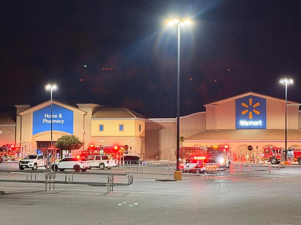 Commercial building fire....1731 East Avenue J at Walmart....possible electrical fire....FD enroute code...