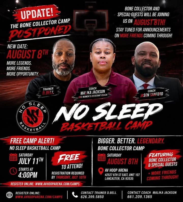 Free camp for all ages Saturday July 11th