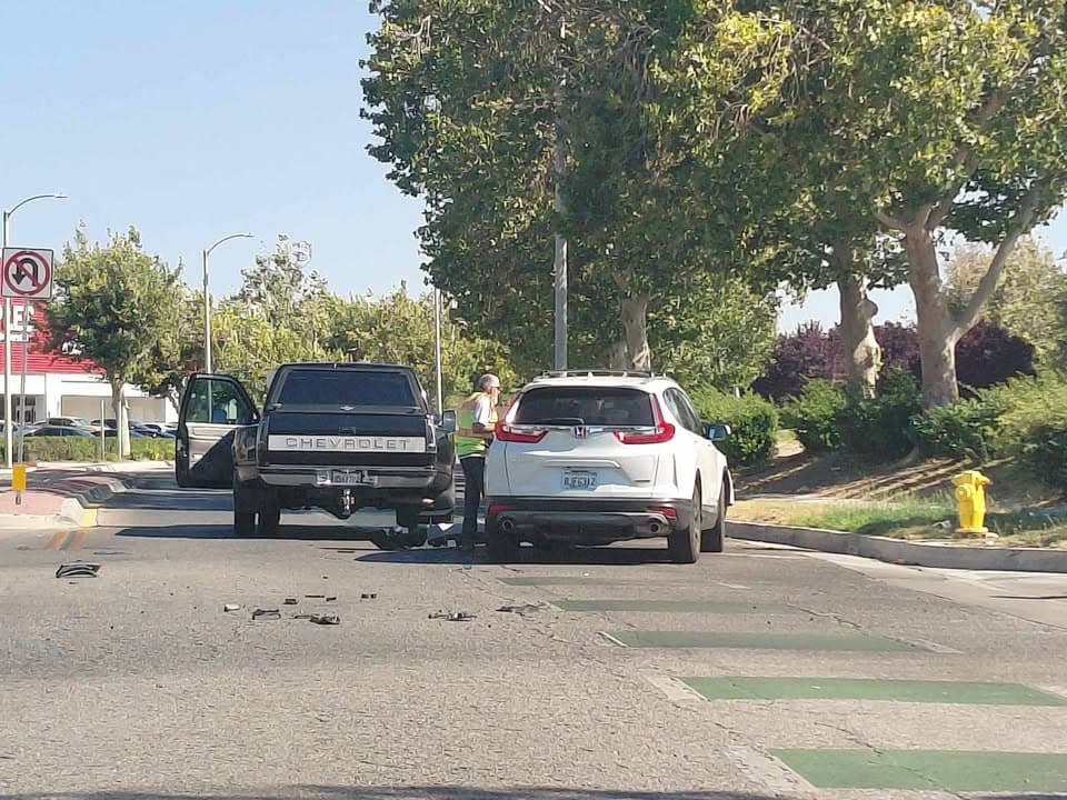 Two vehicle traffic collision on Valley Centeral Way between Lancaster Blvd and...