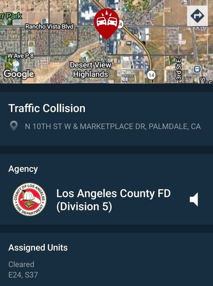 902T/902R....10th Street West and Market Place Dr....three vehicle collision....sheriff and FD enroute...