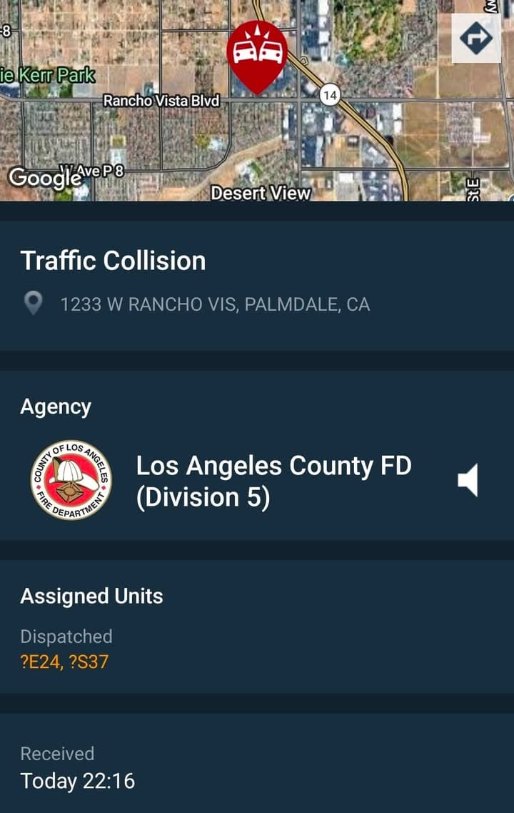 902T/902R....1233 Rancho Vista Blvd at Dillards....Dodge Durango was doing donuts in parking...