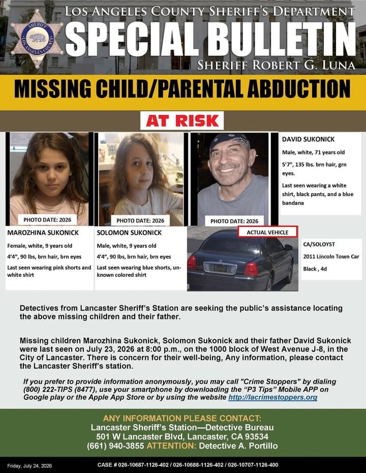 Los Angeles County Sheriff’s Department Lancaster Station Detectives are asking for the...