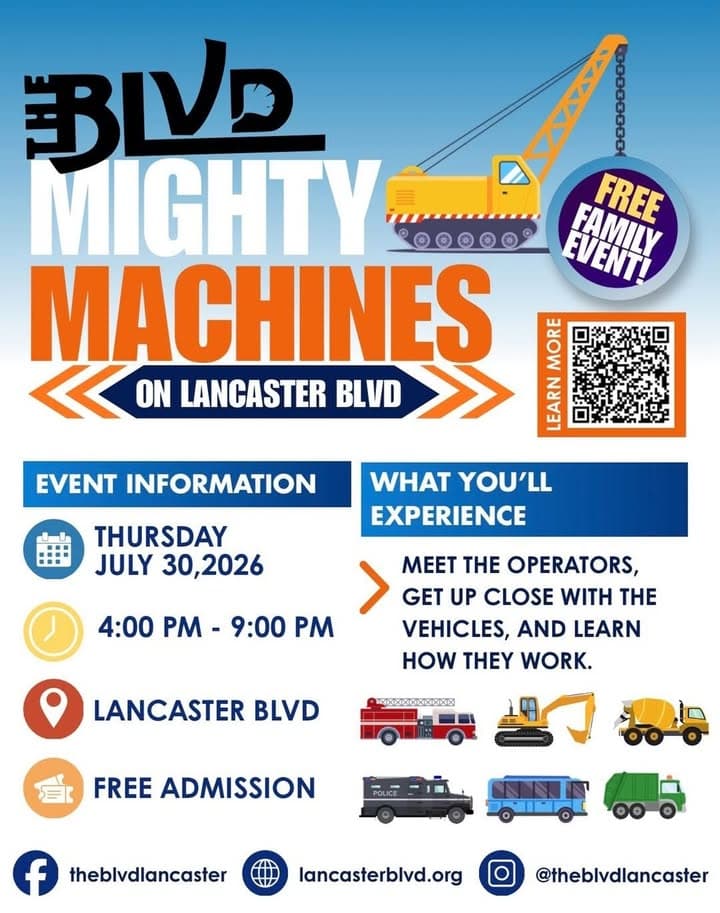 🚜⚙️🚌🚌 TONIGHT!! 🚒🚑🚛🏗️ 📍 The Blvd Lancaster 🕓 4:00–9:00 PM 🆓 BRING...