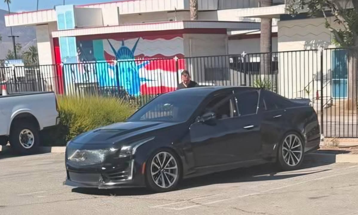 STOLEN 2017 Cadillac CTS V stolen from area near Highland High. Plate...