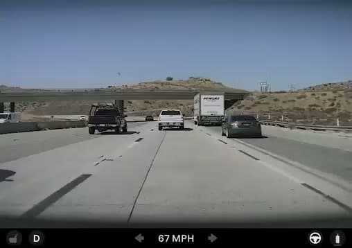 Reckless driver today around 10:15am southbound 14 near Agua Dulce