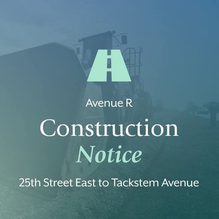 From City of Palmdale - Government 🚧 Avenue R Traffic and Lane...