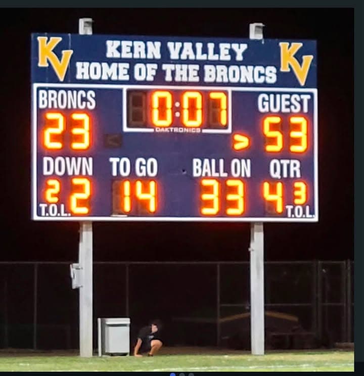 AV High (53) vs Kern Valley High (23) Varsity
