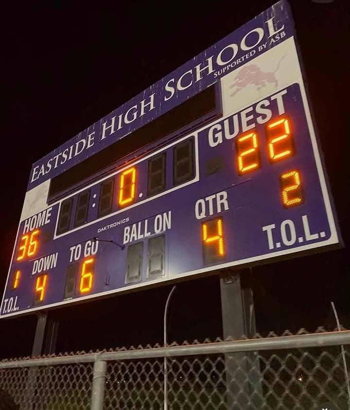 Eastside High (36) vs Cal City High (22) Varsity