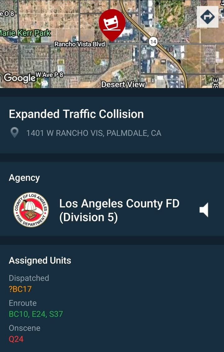 902T/902R....1401 Rancho Vista Blvd AV Mall parking lot.....solo white vehicle overturned....sheriff and...