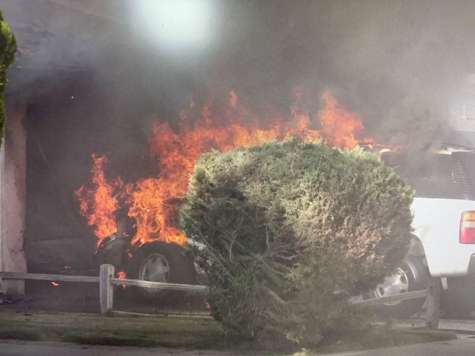 STRUCTURE FIRE IN LANCASTER Los Angeles County firefighters responded to a structure...