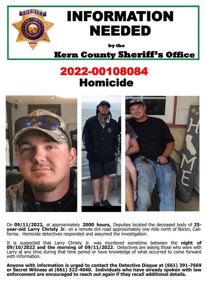 On 09/11/2022, at approximately 8pm, Kern County Sheriff's Office Deputies located the...