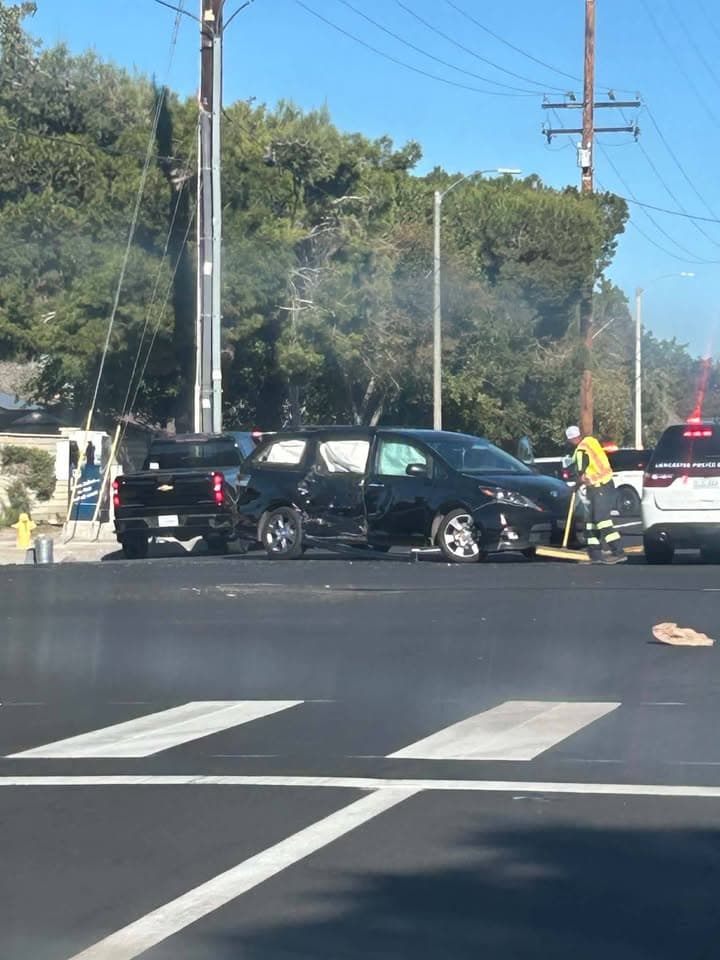 Traffic collision just before 4pm on Lancaster Blvd and Challenger Way