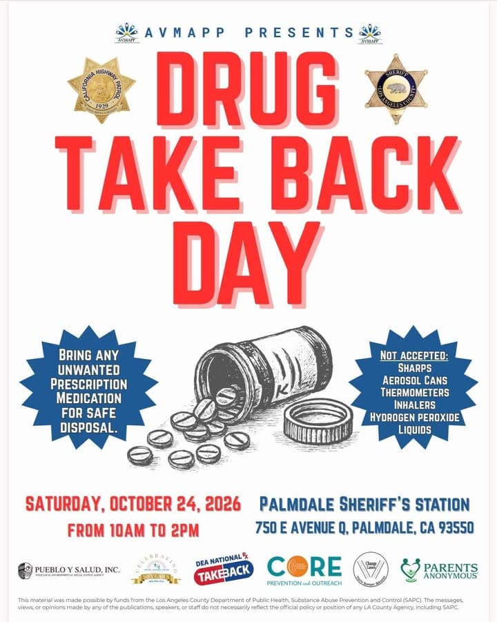 Happening right now at Palmdale Sheriff's Station
