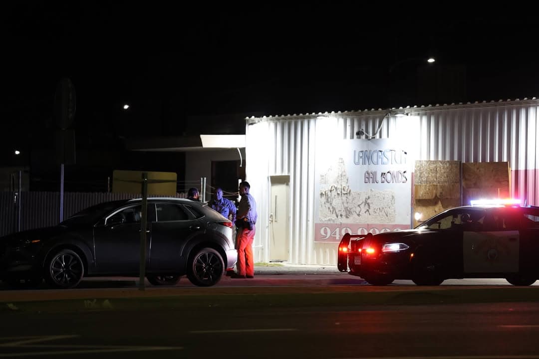 CHP on a DUI investigation Lancaster Blvd and Yucca. Driver was taken into custody for suspicion of DUI