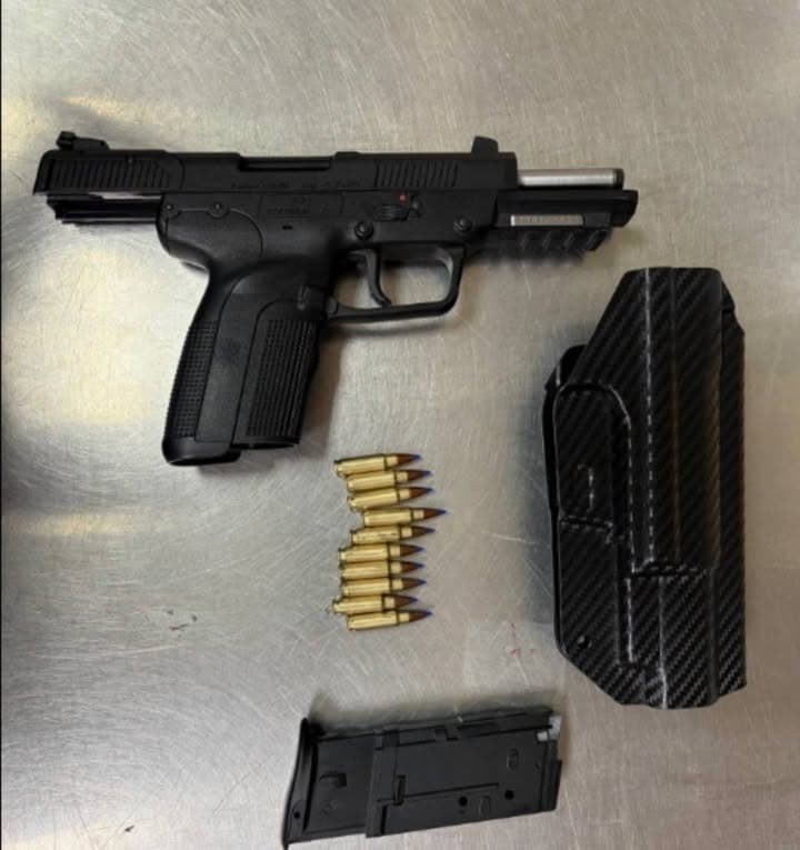 Two Occupants in Vehicle Parked on Jail Property Arrested on Weapons and Drug Charges