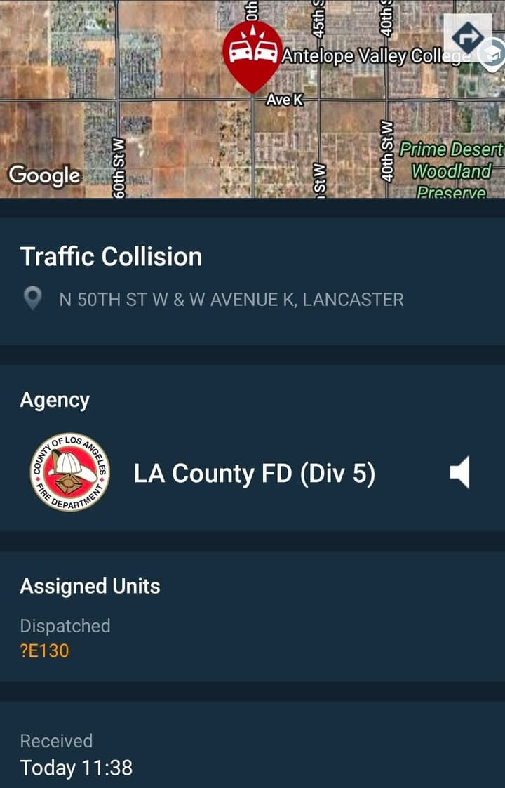 902T/902R....50th Street West and Avenue K....two vehicle collision, male adult complaining of...