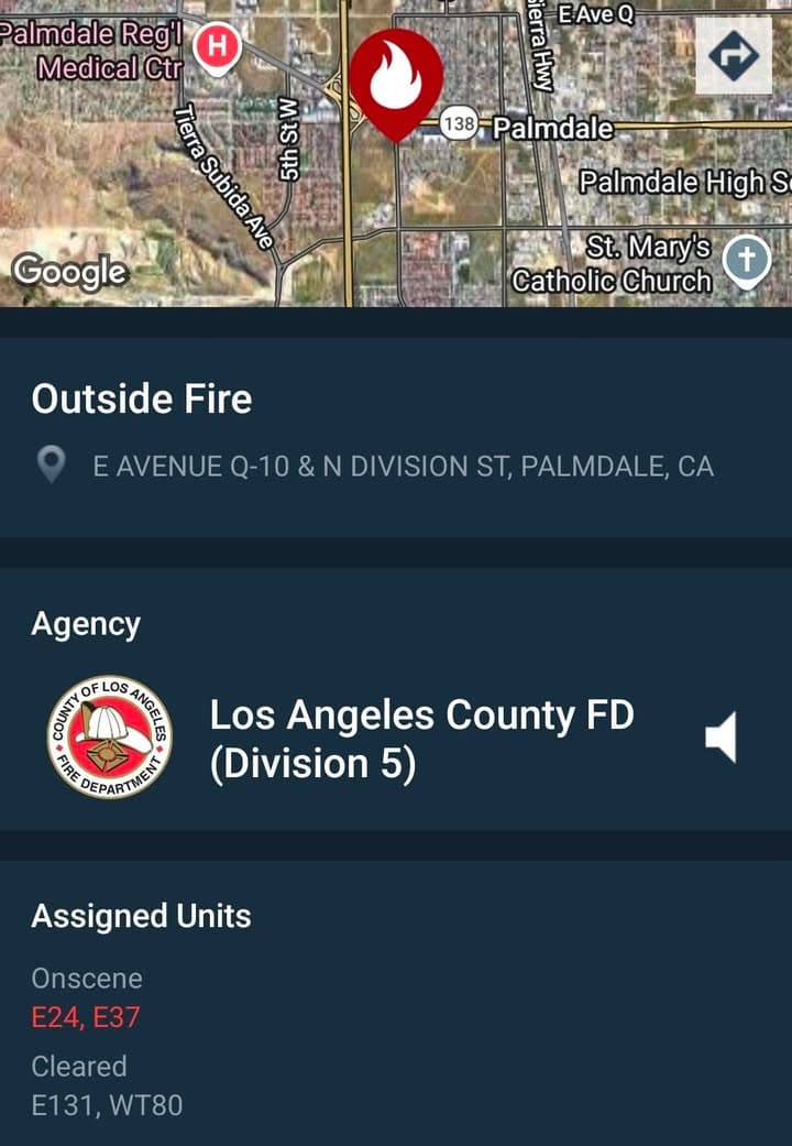 451....2nd Street East and Avenue Q-10....caller witnessed male hispanic light a fire...