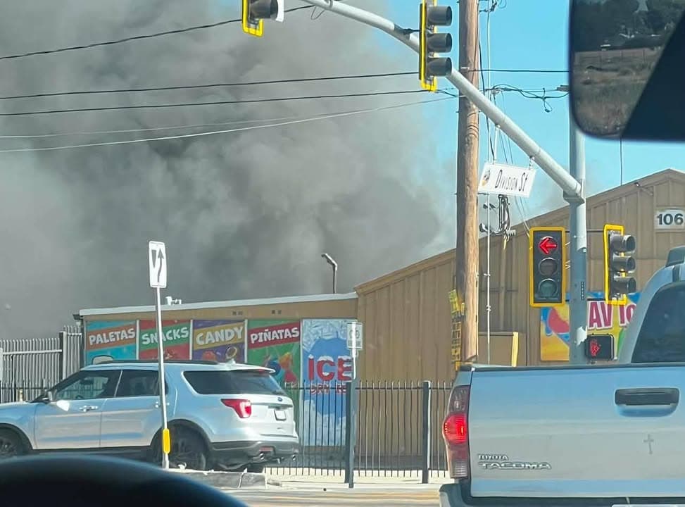 904B....Avenue I and Division Street...vegetation and trash on fire....sheriff and FD enroute...