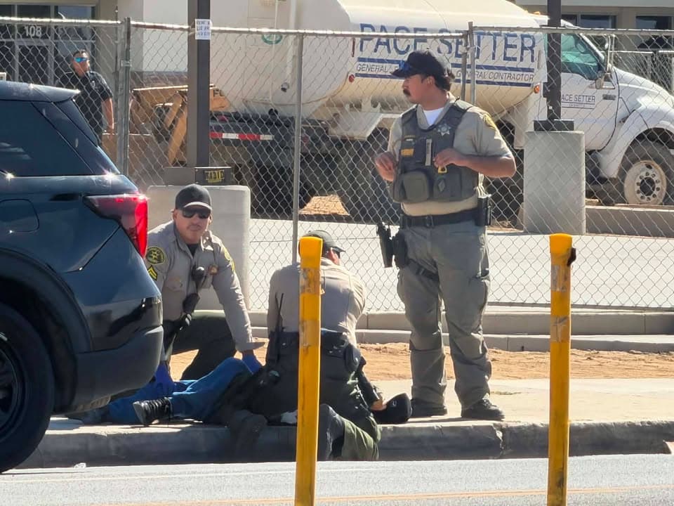245GSV....Division Street and Avenue J....gunshot victim in front of donut shop....sheriff and...
