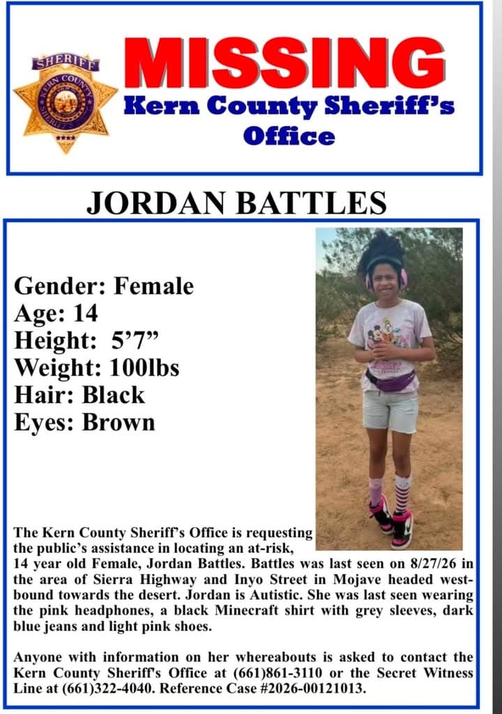 The Kern County Sheriff’s Office is requesting the public’s assistance in locating...