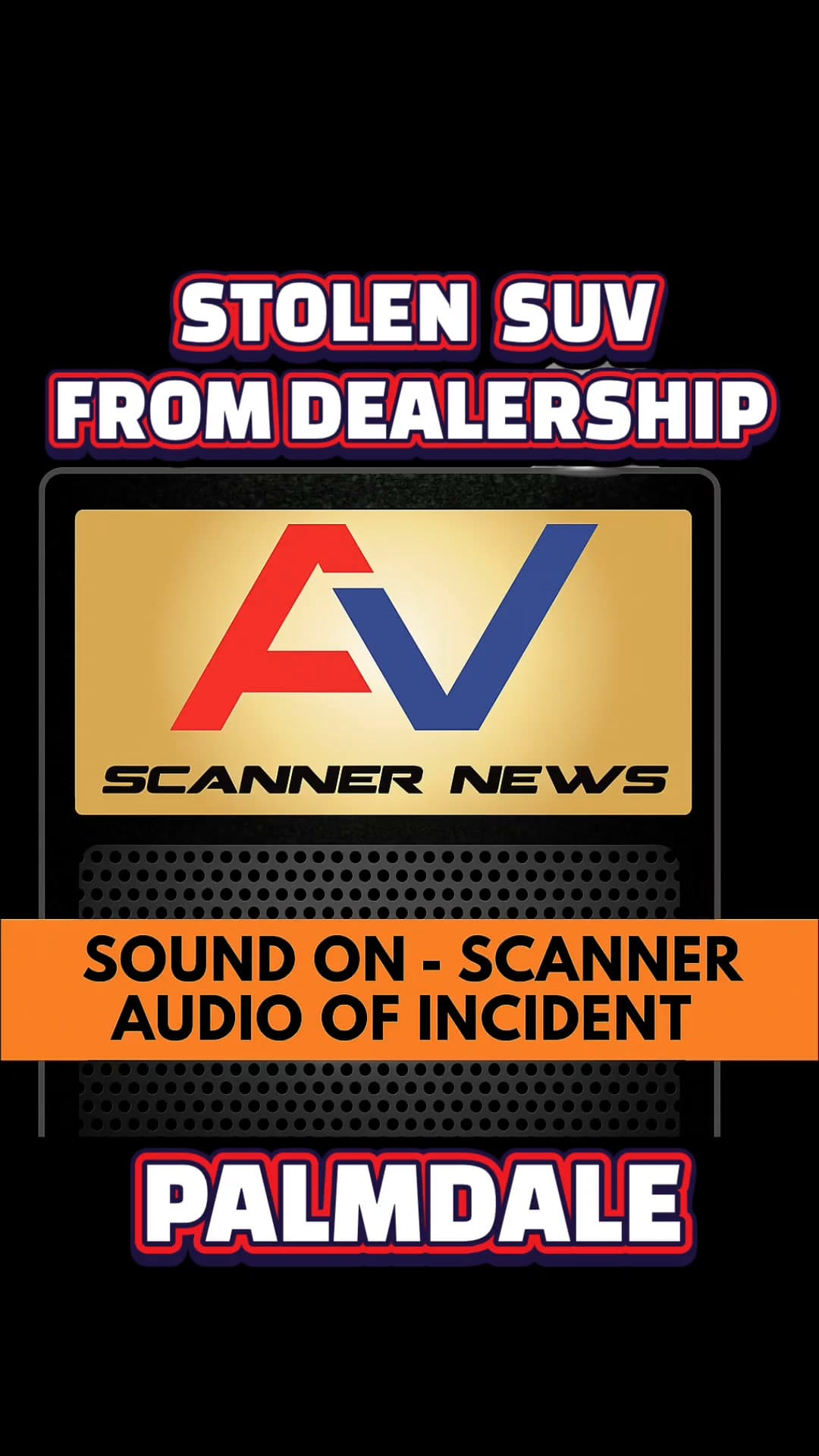 2026 CADILLAC SUV REPORTED STOLEN FROM PALMDALE CAR DEALERSHIP